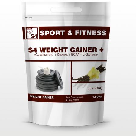 S4 Weight Gainer + (Vanille) Beutel