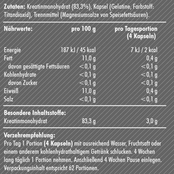 S4 Creatine Kapseln