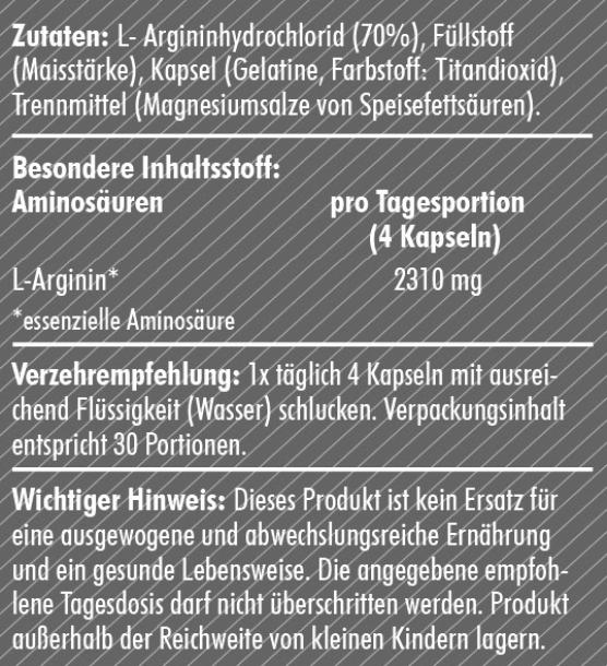 S4 L-Arginin 120 Kapseln