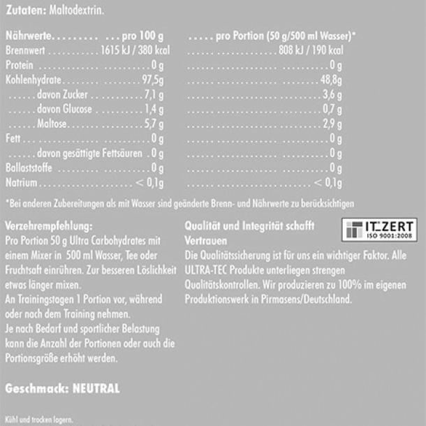 S4 Carbohydrates Zutaten